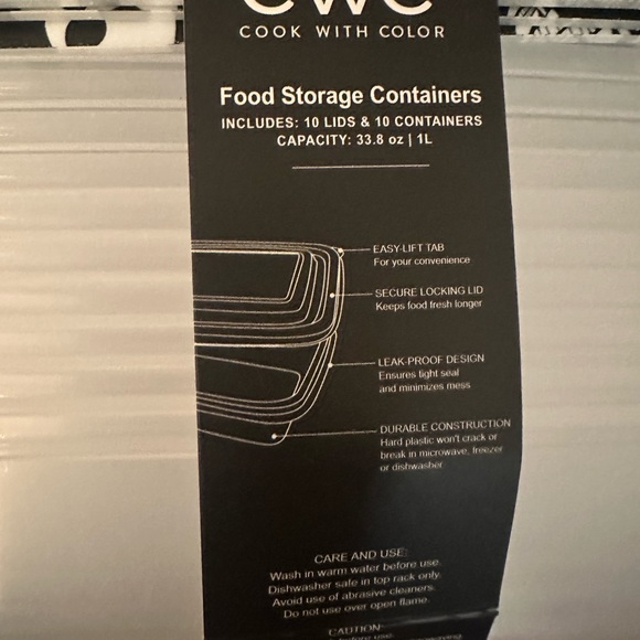 Skull Tupperware Food Storage Containers - Picture 3 of 3